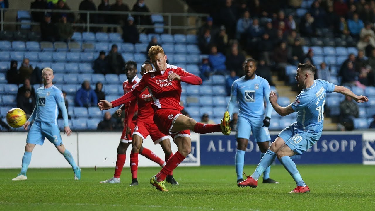 football score Coventry v Crawley