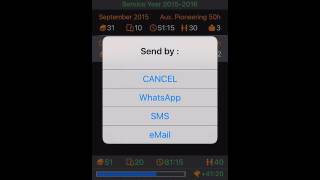 Service Report 2016 - 2018 How to send the Report by email, SMS or WhatsApp screenshot 5