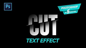 Cut Text Effect | Typography Effect in Photoshop