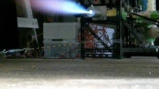 なつのロケット団初のロケットエンジン燃焼実験（テストスタンド映像）