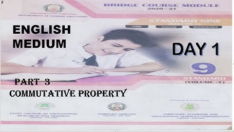 9th Maths | Bridge Course  English  Medium | DAY 1  RATIONAL NUMBERS   Commutative Property | PART 3
