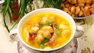 Гороховый суп с копчёностями видео рецепт(На странице http://za100le.ru/soup/gor-soup.html Вас ждут подробные фото и пропорции этого рецепта., 2012-10-14T20:57:39.000Z)