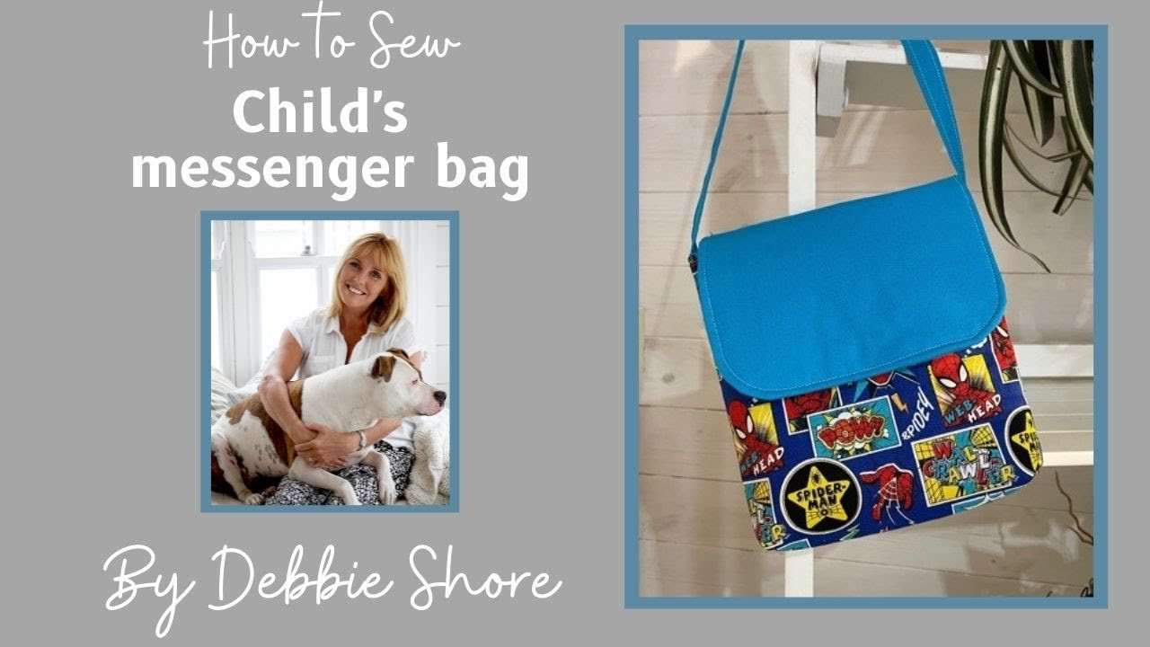 Free Kid-Sized Messenger Bag Sewing Pattern and Tutorial