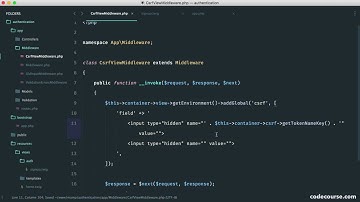 Authentication with Slim 3: View middleware (16/29)