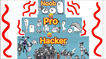 Battle cat noob vs pro vs hacker