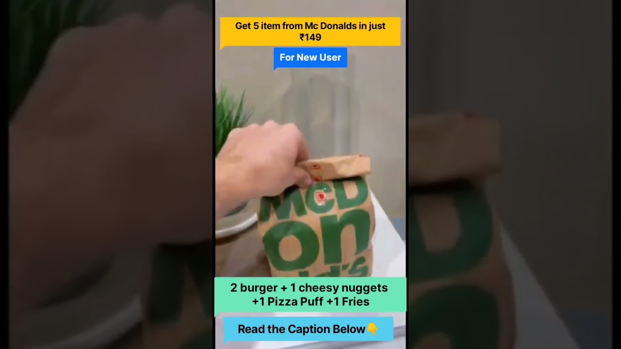 McDonald's Offer • Click 3 Dots for Description 👉 
