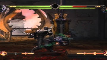 MK9 - Noob Saibot & Kratos - Tag Team Reset Combos - 100% Damage