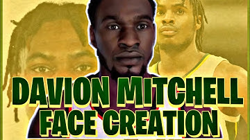 DAVION MITCHELL FACE CREATION! POTENTIAL LOTTERY PICK! NBA 2K21 CURRENT GEN!