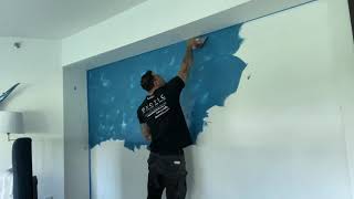 Venetian plaster 2nd coat application with Exotic wall finishes!