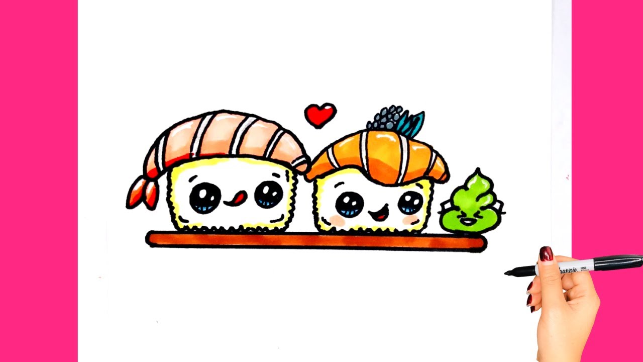 Sushi Cute Hình ảnh PNG  Vector Và Các Tập Tin PSD  Tải Về Miễn Phí Trên  Pngtree