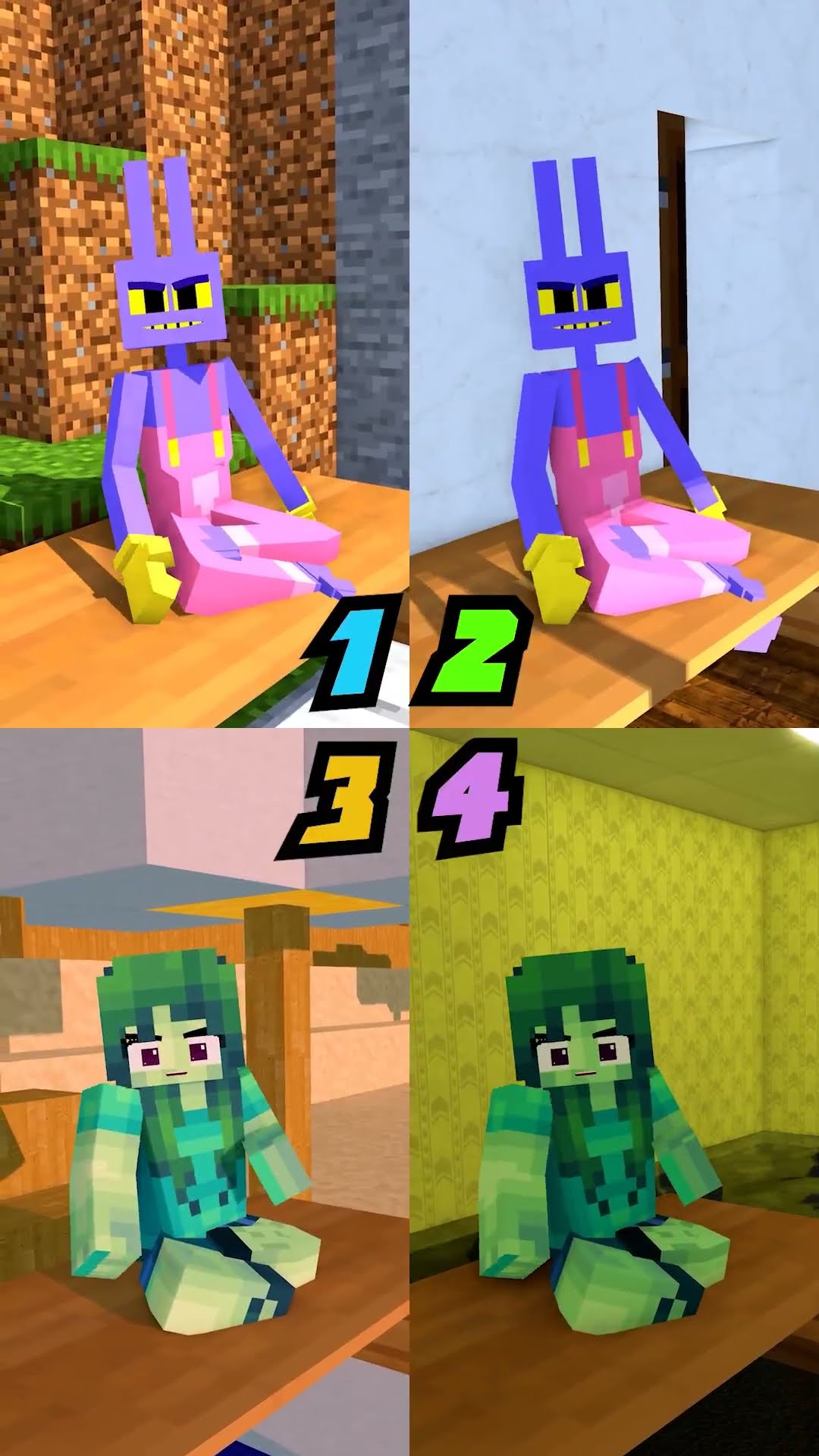 RUNNING Battle Pomni vs Zombie Girl vs JJ Sister COMPLETE EDITION