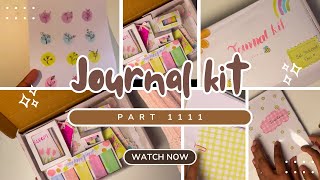 🧵How to make journal kit at home 🌷#journalkit #diy #journaling #journalingsupplies #journalfinds msh