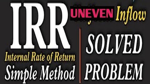 #2 Internal Rate of Return (IRR) - Investment Decision - Financial Management ~ B.COM / CMA / CA