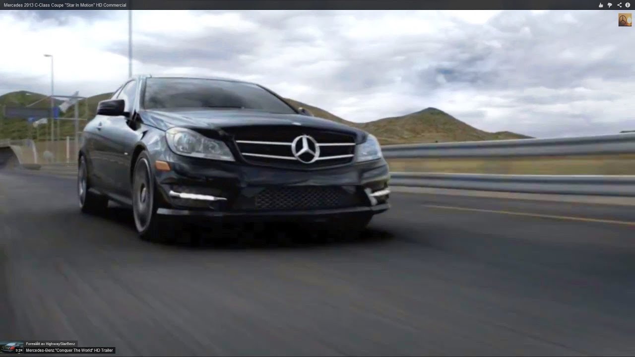 Mercedes 2013 C Class Coupe Star In Motion Hd Commercial Youtube