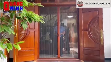 Sản phẩm cửa lưới chống muỗi dạng xếp thẩm mỹ, sang trọng, tinh tế