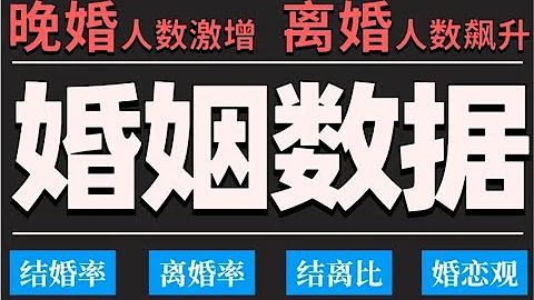 近十幾年 中國婚姻狀況最新數據真相！  晚婚？離婚？婚戀觀是怎樣的。【數據可視化】 - 天天要聞