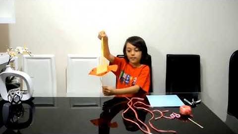 How to create a Flying bird puppet / DIY/ art & craft