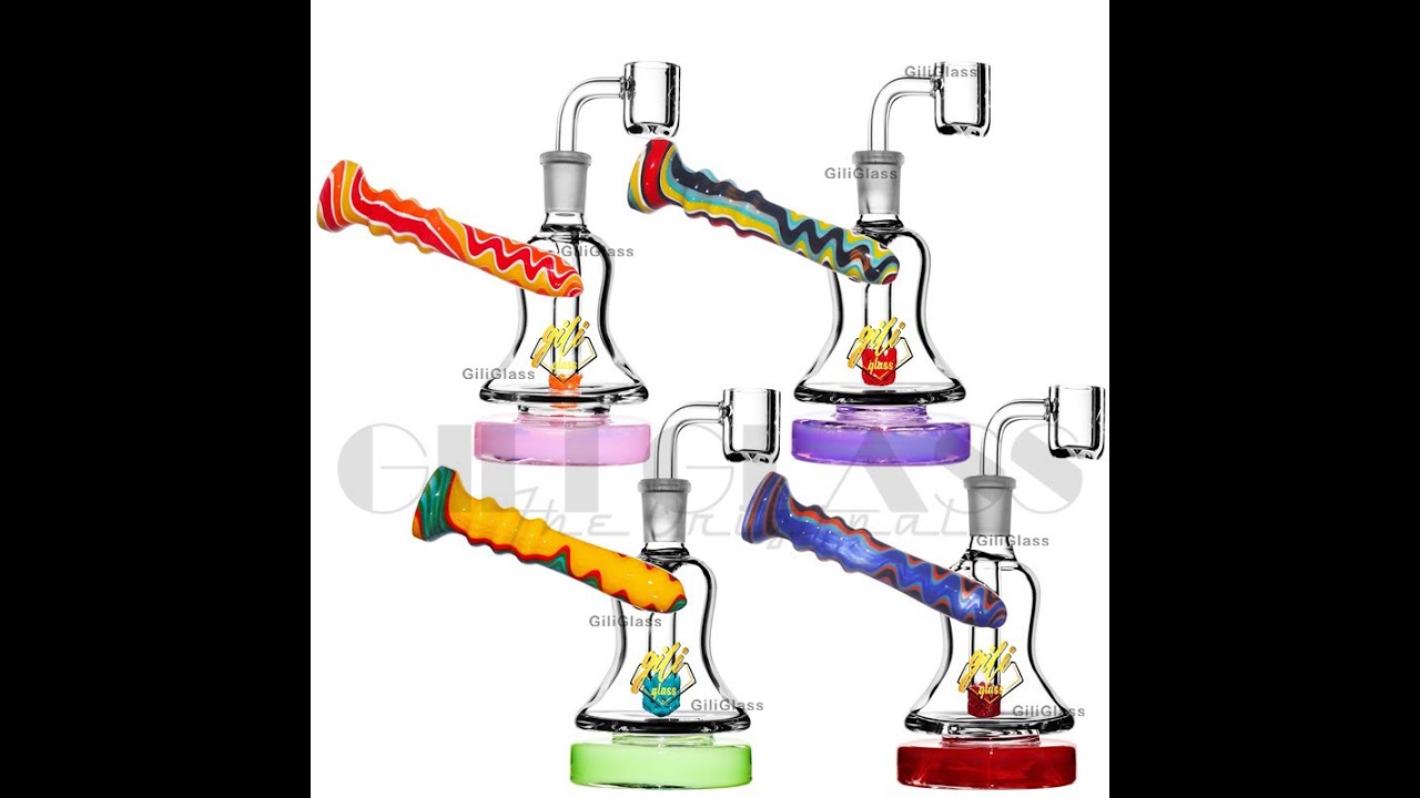 5" Mini dab rig American colored glass bong Gili-705