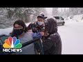 Right Place, Right Time: Six Lucky People Receive Covid Vaccine While Stuck In Snow | NBC News NOW