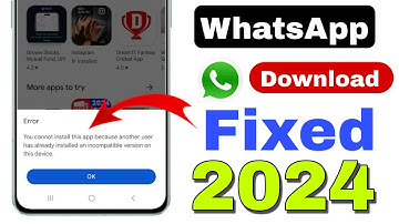You cannot install this app because another user has already installed an incompatible version