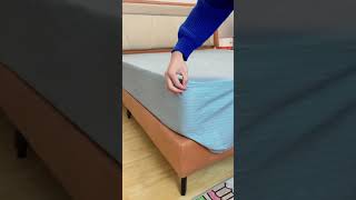 「How to fold bed sheet PERFECTLY 💯👌」 #shorts