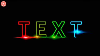 How To Make Light  Text Animation Intro In Kinemaster || Lightning Text Intro In Kinemaster