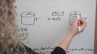 Lesson 24 - Volume of a Cylinder Lesson 24 - Volume of a Cylinder