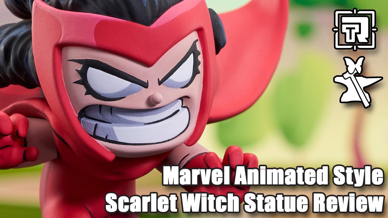 Marvel Animated Style Scarlet Witch Statue Review - YouTube