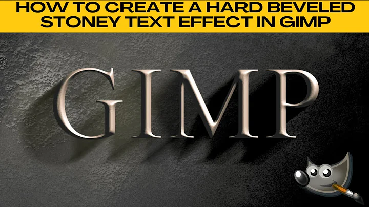 How to Create a Beveled 'Stoney' Text Effect in GIMP