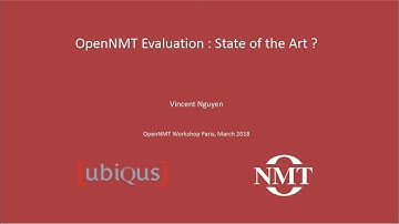 V. Nguyen, Ubiqus @ OpenNMT Workshop | Paris | March 2018