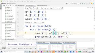 Programación Python Imprimir matriz 3x3 TIC ESO Bachillerato IES Monterroso