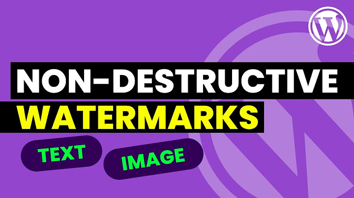 Easily Add Non-Destructive Watermark Automatically or Manually