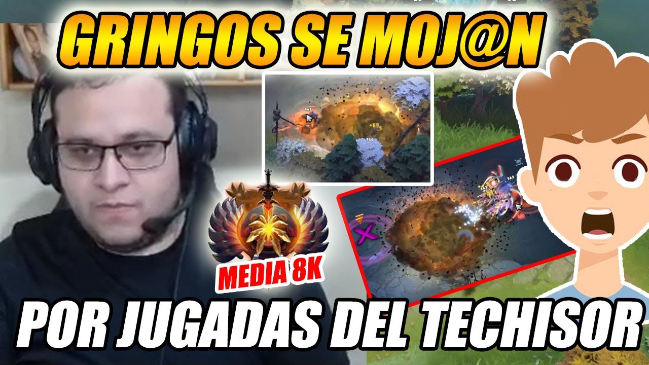 ASOMBRADOS!! GRINGOS SE M0JAN POR LAS JUGADAS DECISIVAS  DEL TECHISOR EN MEDIA 8K | DOTA 2