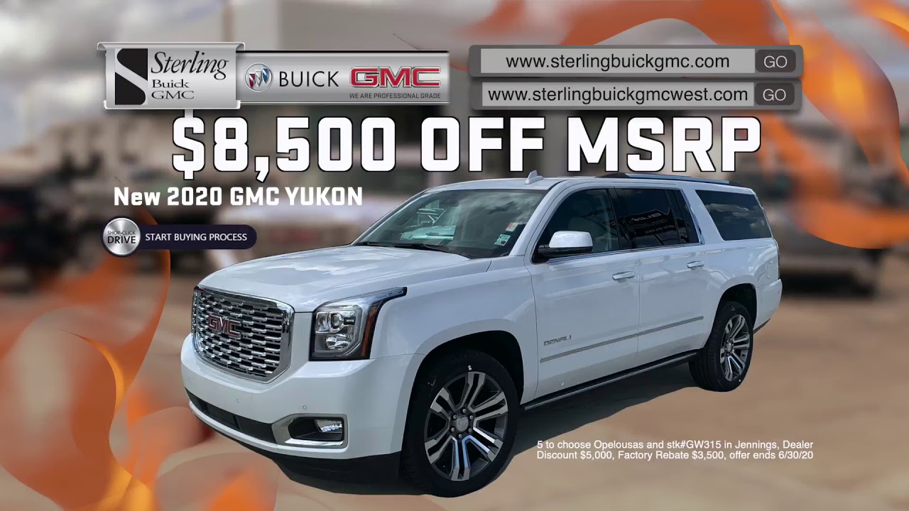 Sterling Buick GMC in Opelousas - June 2020 Sales Specials - YouTube