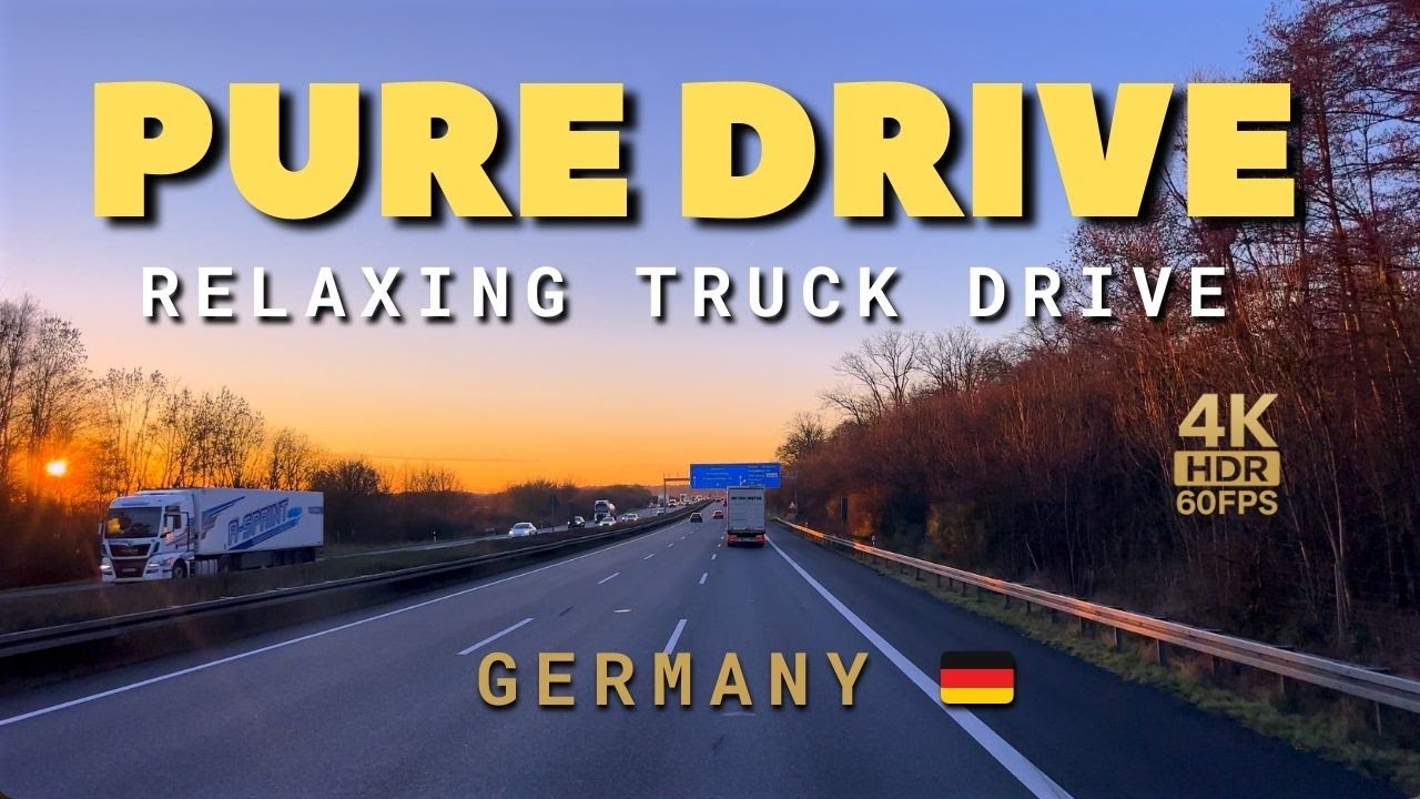 View from A Winter Truck Drive in Germany