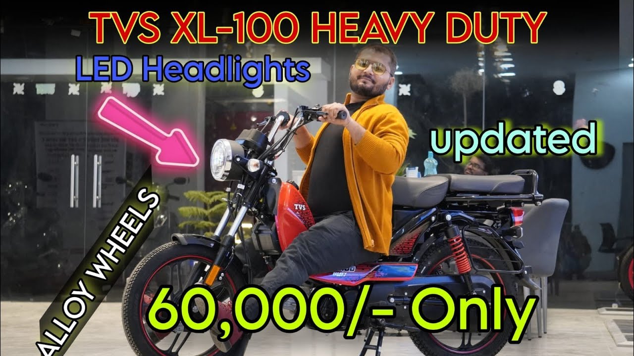 2025 TVS XL-100 Heavy Duty First Impression | New Updates,New Designe | shubh bikers