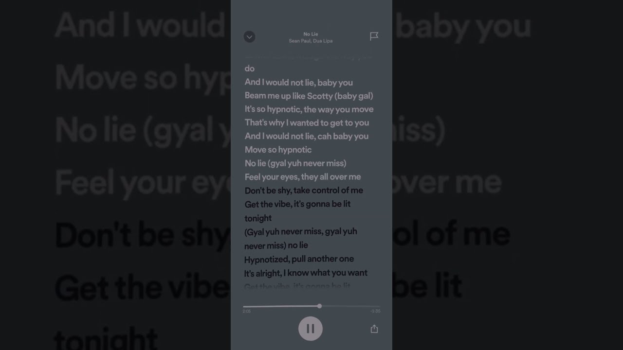 No Lie Sean Paul Feat Dua Lipa Sped Up