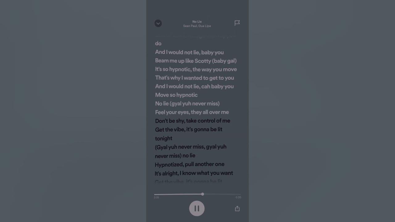 No Lie - Sean Paul Feat.  Dua Lipa: Sped Up