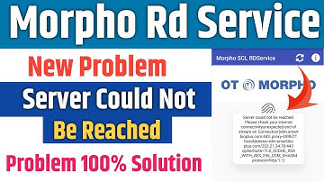 morpho device registration failed server Could not be reached | morpho registion failed problem