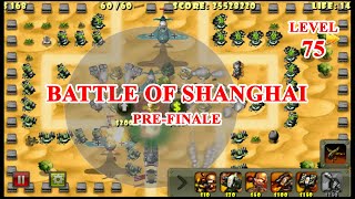 Level 75 Battle of Shanghai | Hell in Little Commander WWII screenshot 2