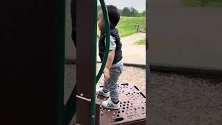 Hieu Learns to Slide with Dad
