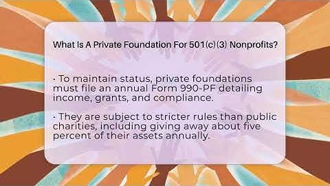 What Is A Private Foundation For 501(c)(3) Nonprofits? - The Nonprofit Digest