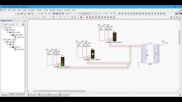 Traffic Light Control Project  in Multisim (Electrical and Electonics mini Project )