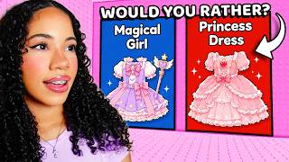 ROBLOX Would You Rather KAWAII FASHION Tower OBBY!