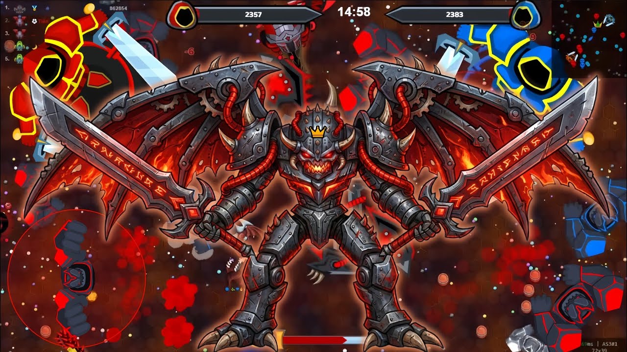 Evowars.io🕹️Màn gánh Team xuất sắc và cuộc chiến bảo vệ trụ nhà căng thẳng  