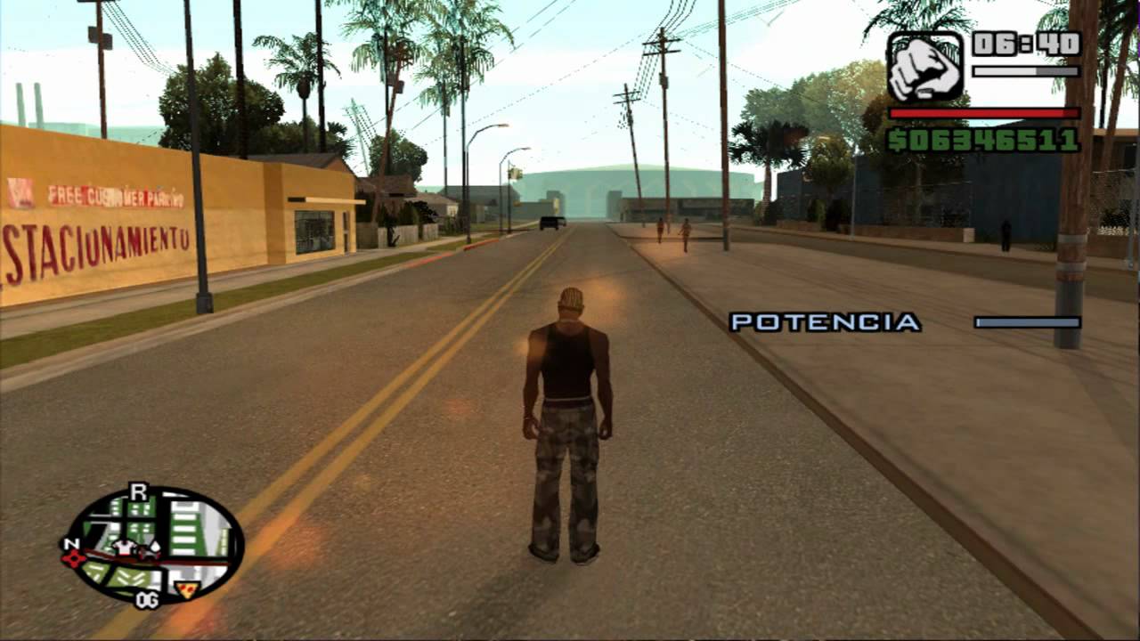 trucos de gta san andreas pc bajar de peso