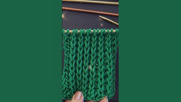 💥 Easy pattern with only 2 rows repeat! #knitting #knit #knittingpatterns