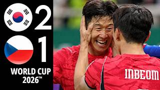 South Korea vs Czechia | Czech Republic 2-1 Highlights | In-beom Hwang Goal | Hyeon-gyu Oh Goal