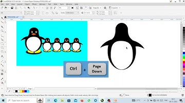🐧🐧 🐧 Penguin कैसे बनाये CorelDraw के अंदर  how to disign penguin in corel draw #penguin #130