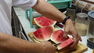 SLICING WATERMELON